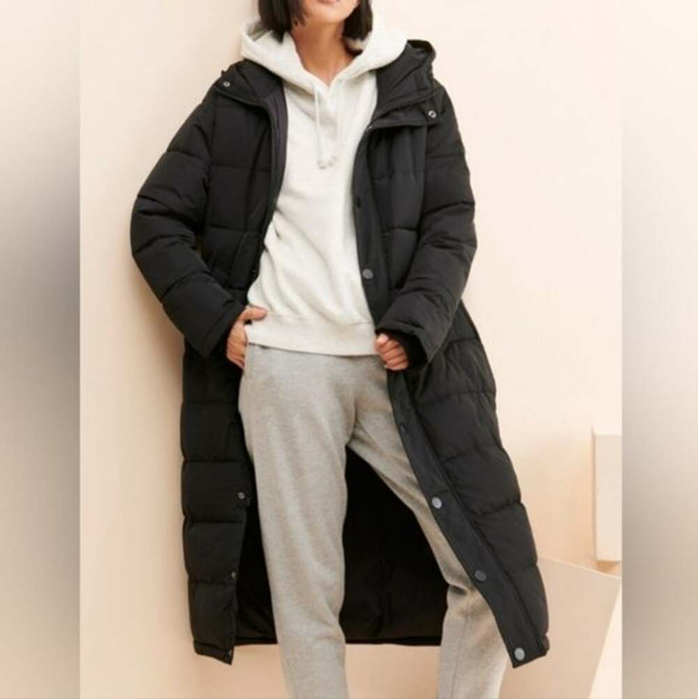 Free People × Universal Standard Everest Long Hooded Puffer Jacket Size S (14-16